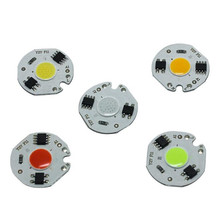 LED COB chips AC220V red green blue 3w 5w 7w 10w 12w spotlight downlight tracklight Lamp White/warm 27mm Free Shipping 5pcs 2024 - buy cheap