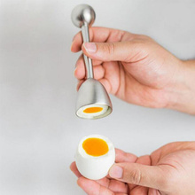Нержавеющая сталь резак для яиц крекер вареное яйцо сепаратор для завтрака кухонные принадлежности нож для яиц разделитель Кухонные гаджеты 2024 - купить недорого