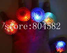 LED finger ring flashing novelty party glowing dark light up toys mix colors soft finger lights 18pcs/lot  T2 2024 - buy cheap