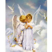 Diamond painting Cross Stitch Angel with dove Diamond embroidery 40x50cm pasted full square drill rhinestone decorative painting 2024 - buy cheap