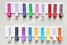 20pcs Polka DOT Hair Clip RIBBON COVERED Single Prong Alligator Clip  Girl Hair clip Trail Order FJ3225 2024 - buy cheap