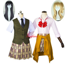 2019 Anime nuevo cítricos Cosplay traje Aihara Yuzu / Aihara Mei uniforme traje de camisa y corbata falda chaleco/Chaleco de suéter y peluca Cosplay 2024 - compra barato