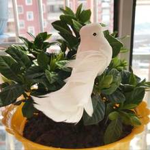 12*5*5CM,2PCS Artificial Dove Fake Foam Feathers White Bird With Magnet,Birds Home Decor,Decoration For Wedding,Christmas Tree 2024 - buy cheap