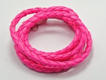 16.4 feets neon quente-rosa redondo trançado leatherette jóias cabo 6mm e0950 2024 - compre barato