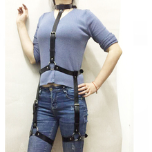 Women Sexy leather adjustable slim corset body Harness Punk Gothic Leg Bondage Cage Shoulder Waist Strap Suspenders Belts 2024 - buy cheap