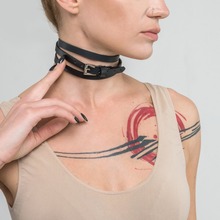 Lolita gótica Punk de triángulo collar, Gargantilla negra de terciopelo Steampunk tatuaje collares pares joyería Colar 2024 - compra barato