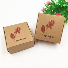 50pcs/lot brown Paper Box Cake Biscuit Packaing Paper Box Gift Boxes Cookie box Supplies 2024 - buy cheap