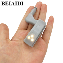 Beiaidi-lâmpada led com sensor para armários e guarda-roupas, cozinha, universal, dobradiça interna, luz noturna 2024 - compre barato