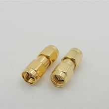 10pcs Gold SMA male to SMA male plug in series RF coaxial  straight connector SMA-M To SMA-M Aerial Adapter for Two Way Radio 2024 - buy cheap