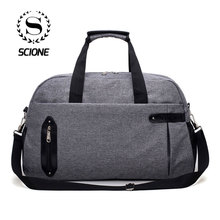 Scione mala de viagem esportiva masculina, mala de viagem de grande capacidade, duffel bag, bolsa transversal de ombro feminina, bolsa de fim de semana casual para uso ao ar livre 2024 - compre barato