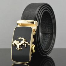 2020 Hot sale casual automatic buckle belt men's designer strap size 130 luxury belts for men cowboy black girdle formal C08219 2024 - buy cheap