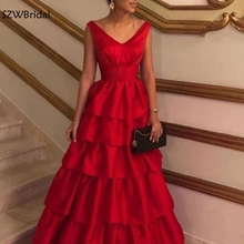 Elegant A-Line evening dresses long Red ever pretty abendkleider 2021 Robe de soiree Formal dress Party vestido de festa longo 2024 - buy cheap