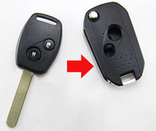 2 BUTTONS MODIFIED FLIP REMOTE KEY SHELL CASE  FOR HONDA FIT CITY CRV ODYSSEY ACCORD 7 8  FOB COVER (OLD STYLE) +FREE SHIPPING 2024 - buy cheap