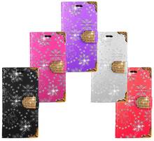 Bling Case For Wiko U Feel Prime Wallet Diamond Leather Kickstand Bag Coque Case Cover For Wiko U Feel Prime 2024 - buy cheap