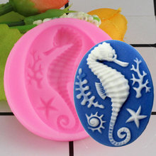 Mujiang 3D Seahorse Silicone Mold DIY Coral Fondant Cake Decorating Tools Soap Molds Candy Chocolate Gumpaste Clay Moulds 2024 - buy cheap