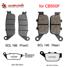 Alconstar- Motorcycle Disc Brake Pads Set Fit for Honda CB500F CB 500F 2013 2014 Front and Rear Brake Pads Set Racing 2024 - buy cheap