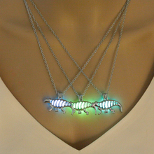 New Fashion Glow in the Dark Pendant Necklace Women Dinosaur Glowing Necklaces Luminous Stone Necklace Bijoux 2024 - buy cheap
