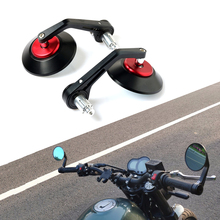 7/8" Round Motorcycle Rear View Mirrors Motorbike Handle Bar End Cafe Mirrors For intruder 800 Monster 797 shadow 750 hornet 600 2024 - buy cheap