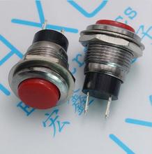 Interruptor de botón de 20 piezas DS-318, botón rojo, orificio de montaje, 12MM, sin bloqueo, botón de Reinicio automático 2024 - compra barato