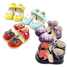 Tipsietoes sapato infantil de couro genuíno, princesa elsa, sapato infantil de verão com flores, sandálias baixas roupas romanas para meninas 2024 - compre barato
