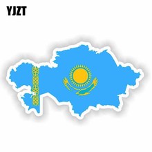 YJZT-Mapa de KAZAKHSTAN, pegatina para casco de coche, 15,9 CM x 8,6 CM, 6-1848 2024 - compra barato