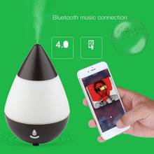 Waterdrop Shape USB Charge Ultrasonic Air Purifier Aroma Diffuser Mist Humidifier Bluetooth Speaker 16 Color LED Night Light 2024 - buy cheap