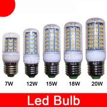 Hot Sale E27 E14 Led Lamps 5730 110V 220V  12W 15W 18W 20W LED Corn Led Bulb Christmas Chandelier Candle Lighting free shipping 2024 - buy cheap