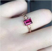 Garnet finger ring Free shipping Natural real garnet Ring 925 sterling silver 5*7mm gem For men or women ring 2024 - buy cheap
