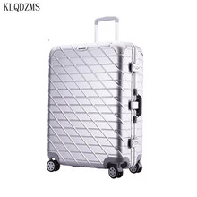 KLQDZMS 20/24/26/29inch Fashion style PC rolling luggage spinner trolley suitcase men and women travel bag on wheels 2024 - buy cheap