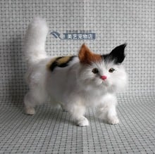 Simulation cat polyethylene&furs cat model funny gift about 30cmx12cmx28cm 2024 - buy cheap