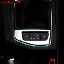 OUBOLUN For PEUGEOT 308 2014 2015 ABS Chrome Stick Gear Shift Level Base Pedestal Switch Button Knob Trim Car Auto Accessories 2024 - buy cheap