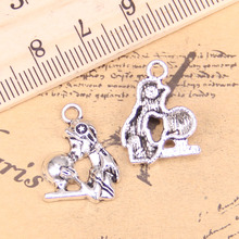 80pcs Charms fortune teller crystal ball 20x15mm Antique Silver Plated Pendants Making DIY Handmade Tibetan Silver Jewelry 2024 - buy cheap