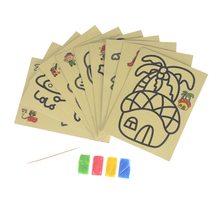 10Pcs/lot DIY Children Handmade Picture Paper Craft Drawing Board Sets BubbleSand  Sand Draw Art Kids Sand Painting Toy 2024 - buy cheap