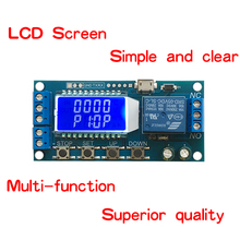 WAVGAT Micro USB Digital LCD Display Time Delay Relay Module DC 6-30V Control Multifunction Timer Switch Trigger Cycle Module 2024 - buy cheap