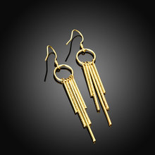 AE070-pendientes de boda para mujer, aretes con gancho, color dorado, regalo bonito para niña, regalo de Navidad 2024 - compra barato