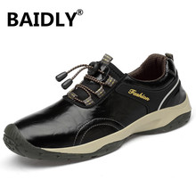 Gran tamaño 38-46 Zapatos planos de cuero genuino para hombre mocasines casuales Otoño Invierno mocasines hombres planos suela suave Zapatos 2024 - compra barato