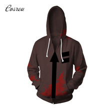 Game Angels of Death Men Hoodies Zipper Isaac Foster 3D Printing Zack Hoodie Jacket Sweater Coat Tops Cosplay Hoodie 2024 - buy cheap