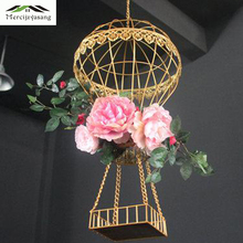 Jarrones de flores secas para el suelo, florero de Metal, soporte Floral, maceta de plomo para el hogar/decoración para pasillos de bodas G150, 2 unidades por lote 2024 - compra barato