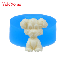 D043YL 20.6mm Dog / Puppy Silicone Mold - Animal Mold Fondant, Cake Decoration, Baking Tools, Gum Paste, Cookie Biscuit, Resin 2024 - buy cheap