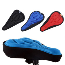 Подушка для сиденья велосипеда, подушка для горного велоспорта, утолщенная мягкая удобная силиконовая 3D гелевая уличная велосипедная седло 2024 - купить недорого