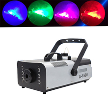 High power 1500W RGB 3in1 6pcs LED Smoke Machine Remote or Wire Control Stage Fog Machine 2024 - buy cheap