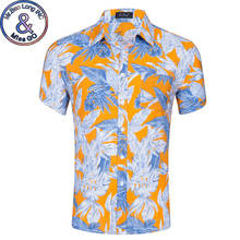 2018 Fashion Short Sleeve Hawaiian Shirt Men Summer Casual Floral Shirt Men Plus Size Dress Shirts Camisa Social Masculina XXL 2024 - buy cheap