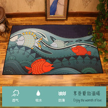 Modern Minimalist Cartoon Carpet Living Room Children's Bedroom Full Bedside Blanket Home Rectangular Fish Mat 2024 - buy cheap