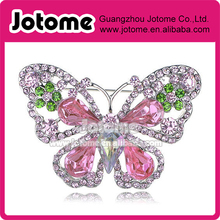 55* 38mm Retro Style Colorful Rhinestone Crystal Butterfly Animal Brooch Pin 2024 - buy cheap