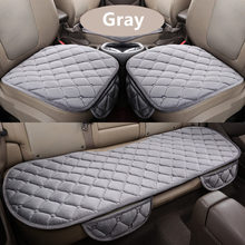 Winter Car Seat Cushion Cover Universal Front Back Seat Covers Car Chair Pad Car Supplies Square Style Luxurious Warm 2024 - buy cheap
