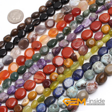 9x12mm Assorted Stones Freeform Nugget Beads For Jewelry Making Strand 15" DIY Jewelry Loose Spacer Beads For Bracelet Making 2024 - buy cheap