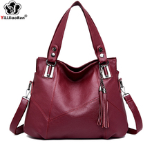 Luxury Tassel Women Handbags Designer Shoulder Bag Large Capacity Tote Bag Brand Leather Crossbody Bags for Women Bolsa Feminina 2024 - buy cheap