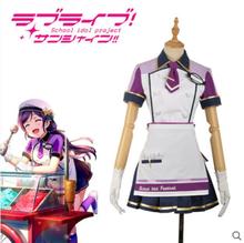 Anime LoveLive! Cos Tojo Nozomi Halloween Cosplay Female ice cream No awakening Maid Costume 2024 - buy cheap