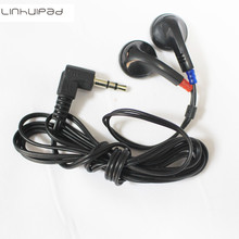 Linhuipad Black stereo in-ear earbud DE-05 Dispisable earphone for tourist bus school library 3000pcs/lot 2024 - buy cheap