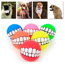 Puppy pet dog ball Pets Dog Cat Ball Teeth Toy PVC Chew Sound Dogs Play Fetching Squeak Pet Rubber Supplies dog ball Funny toys 2024 - buy cheap